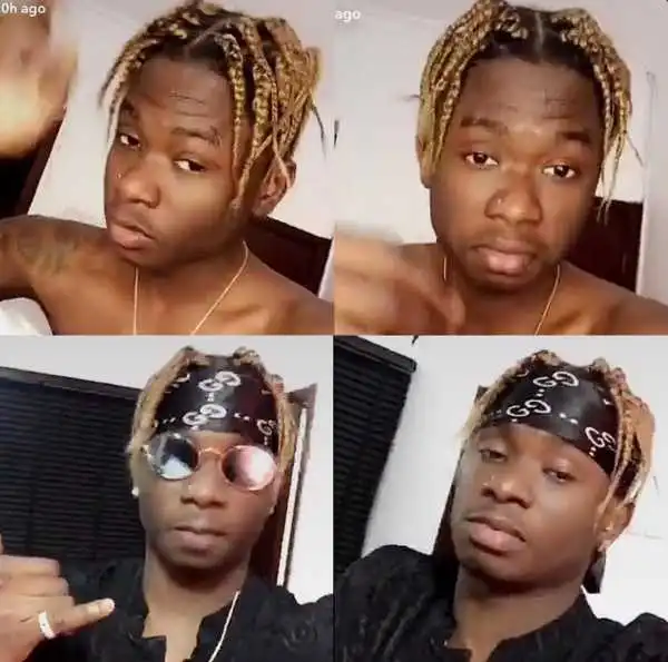 Lil Kesh Tries Braids Hairstyle, Debuts Nose Ring (Photos)